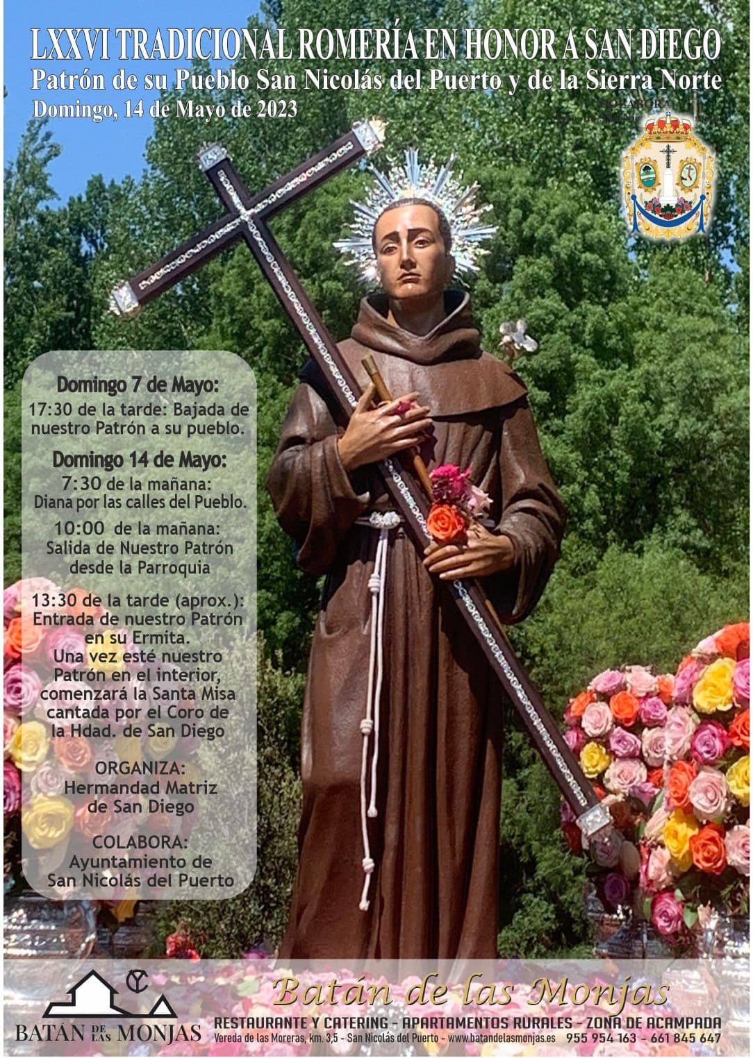 Fiestas patronales en honor de San Diego 2023 San Nicolás del Puerto